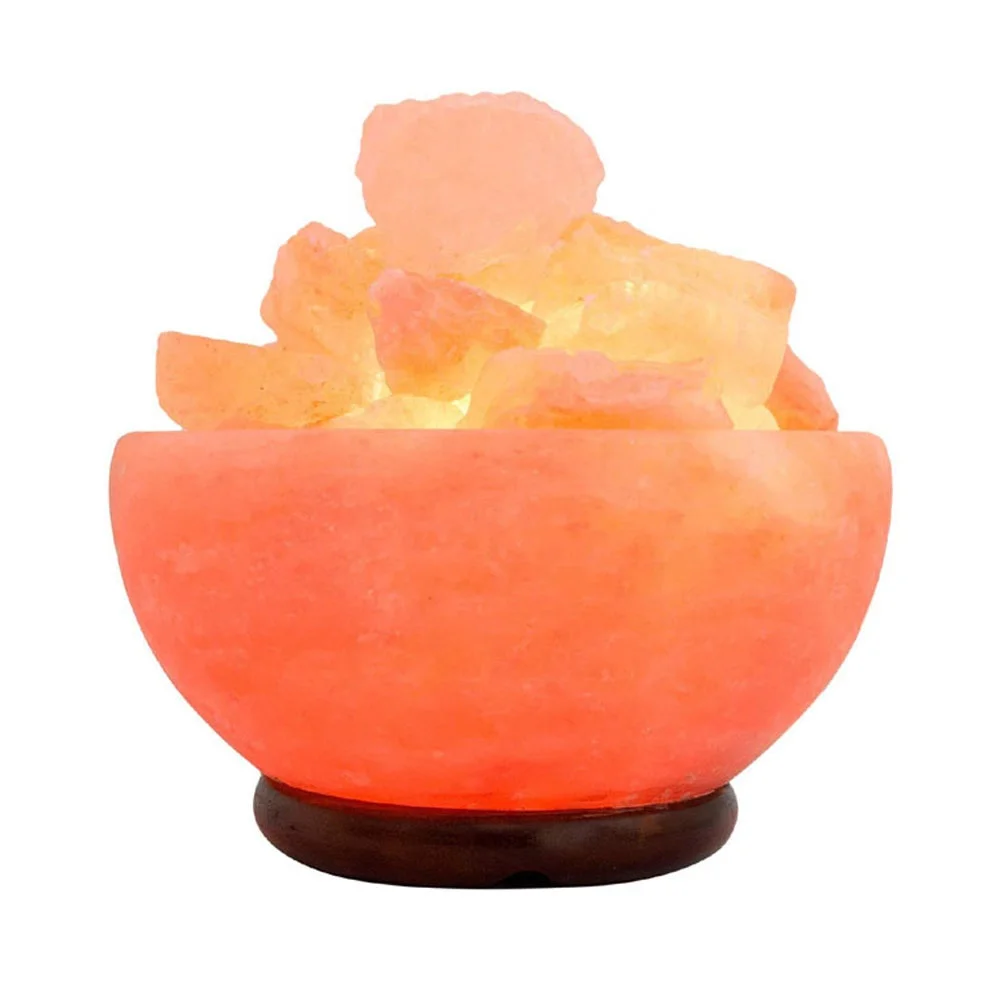 Best Selling Custom Made Hand Crafted Himalayan Bowl Shape Salt Lamp Carved Decoration at Low Price