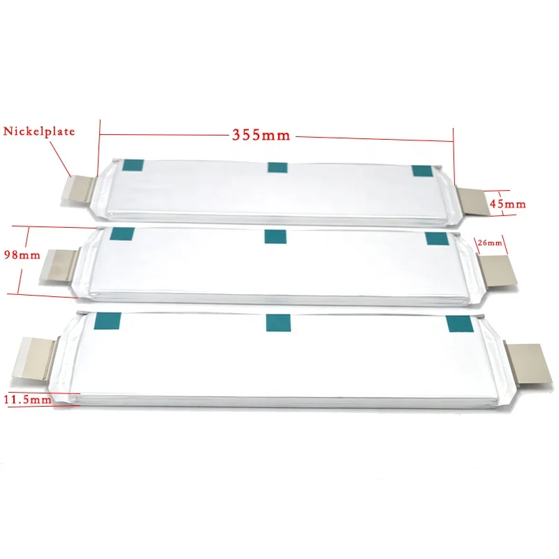 Polymer Cell 3.7V LIFEPO4 61Ah E61 Cells High Rate Power Batteries Lithium Battery RV Folklifts Marine Boat Pouch Cell