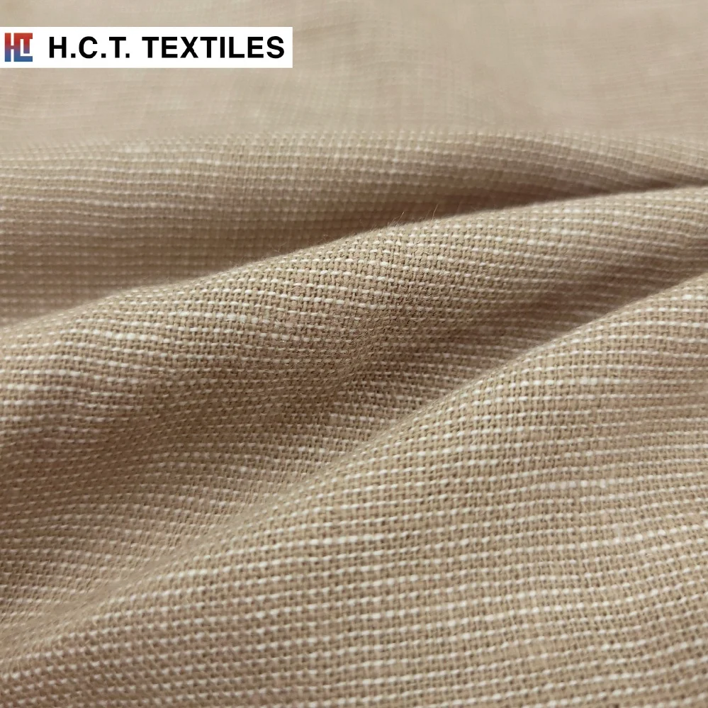 End on end soft Neo Semi-Solid 195g  rayon linen fabric natural