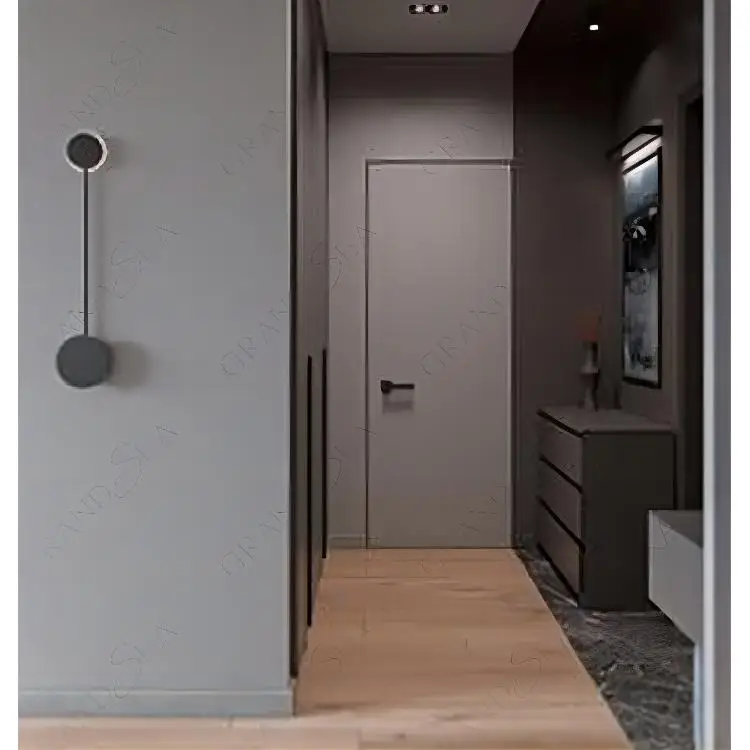 Latest Design Modern Style Luxury Flush Room Secret Hidden Panel Interior Wall Invisible Hinge Hidden Door
