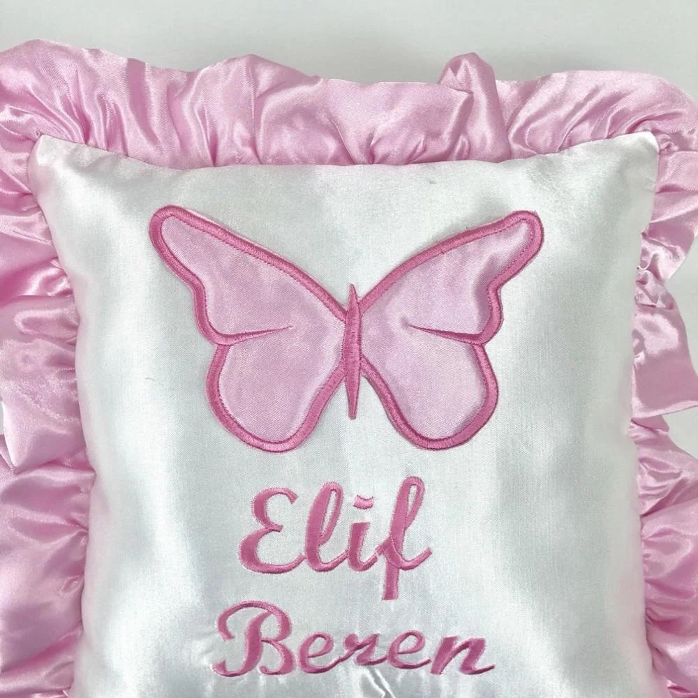 Wholesale Custom Portable High Quality Modern Wholesale Custom Newborn New Design Comfortable Soft Special Name Pink Baby Pillow