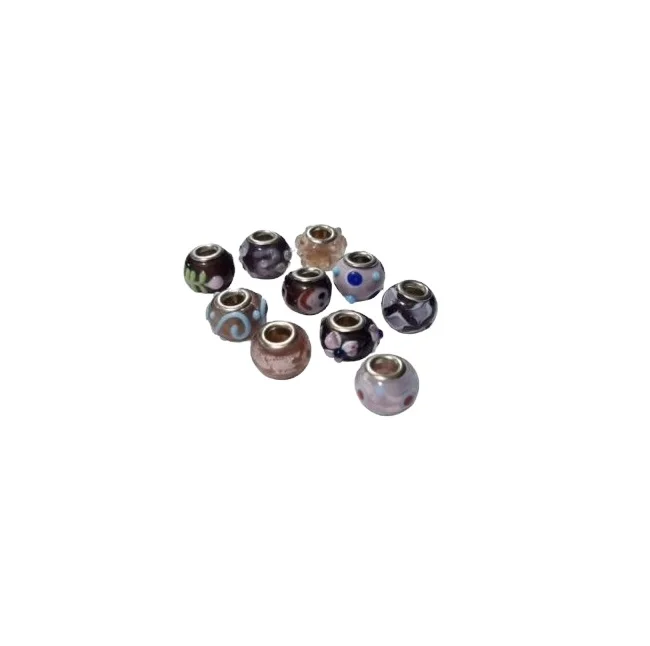 Good Quality And High Sale Of Frosted Murano Handicrafts Glass Beads Indian Multi Color Use For Jewelry Making
