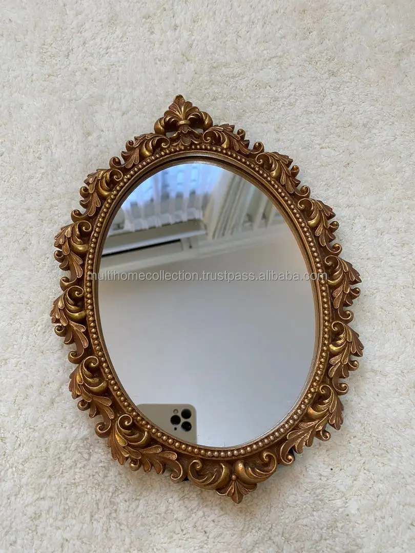 Brazilian Latest Design Wall Mirror For Home Decorative Engrave Embossed Design Wall Mirror With Logo Printed