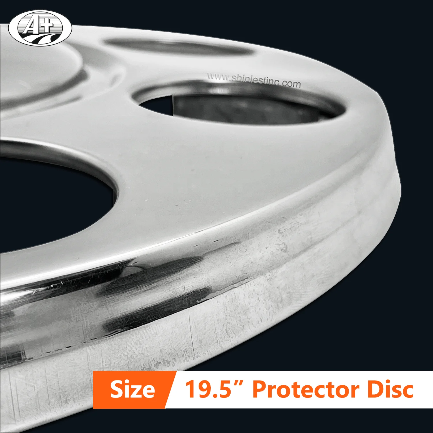 (STEEL/ALLOY WHEEL)EU/JP 19.5 T304 Stainless Steel Truck/Bus Wheel Cover Protector Ring with Closed Center