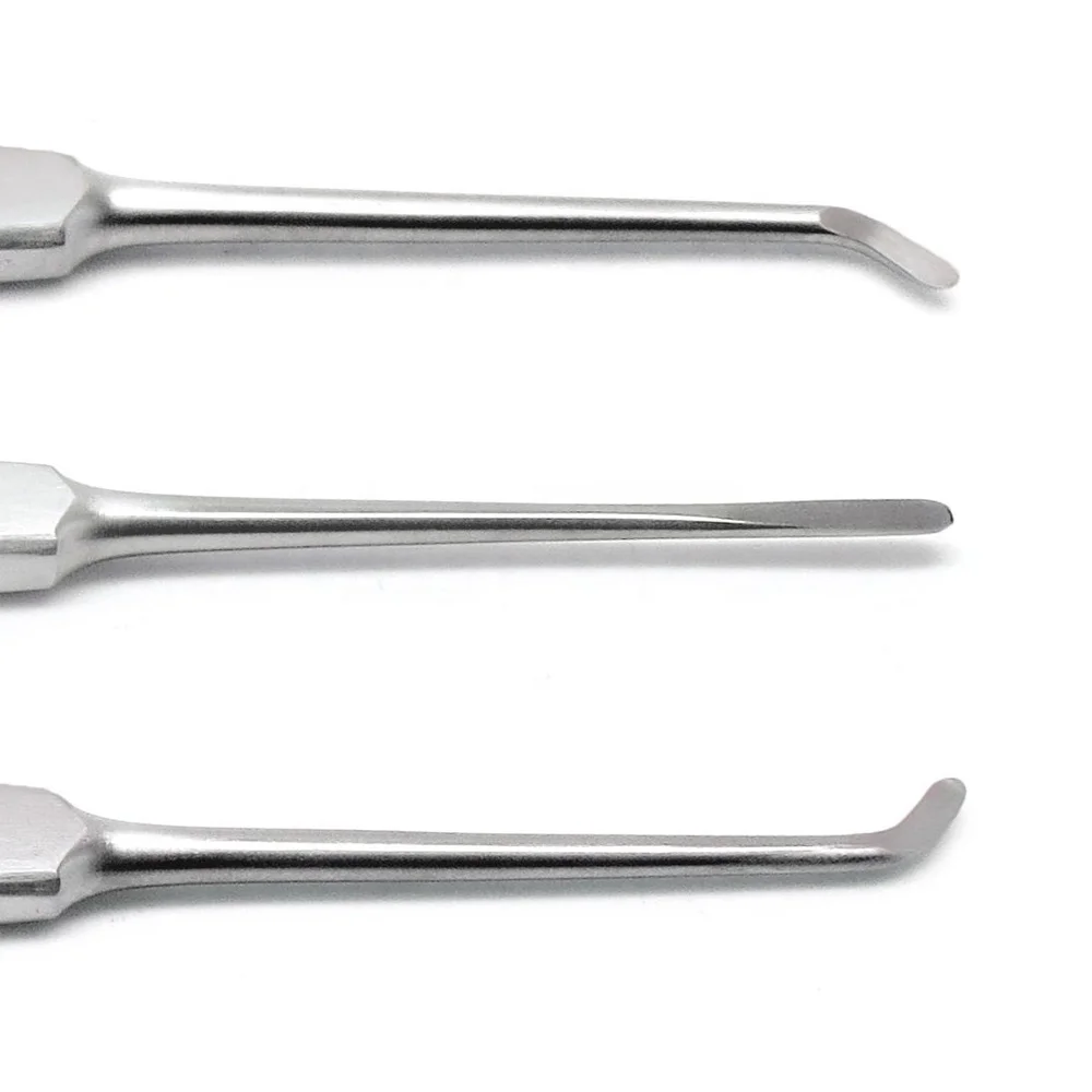Dental Elevators Right Left and Straight Tooth Extracting 3 Piece Instruments 2024 Surgery Extracting Elevators