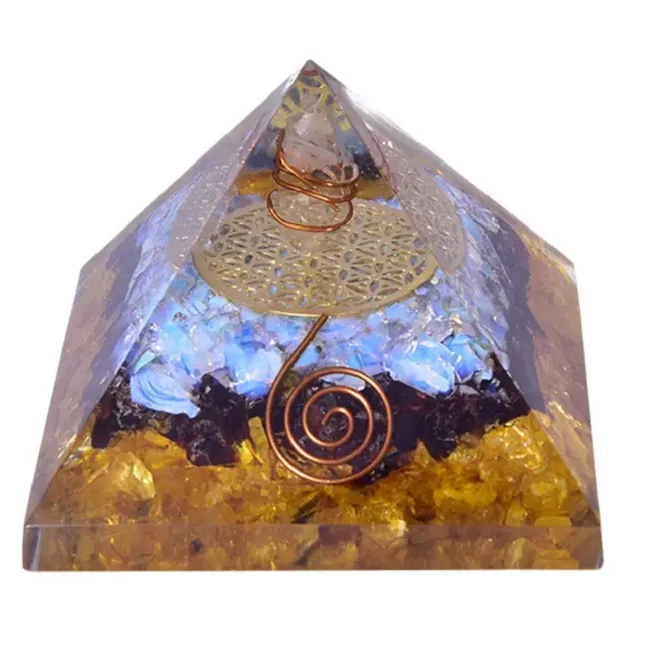 best selling natural agate stone crystals crafts healing gemstone malachite chips orgonite orgone energy pyramid for sale