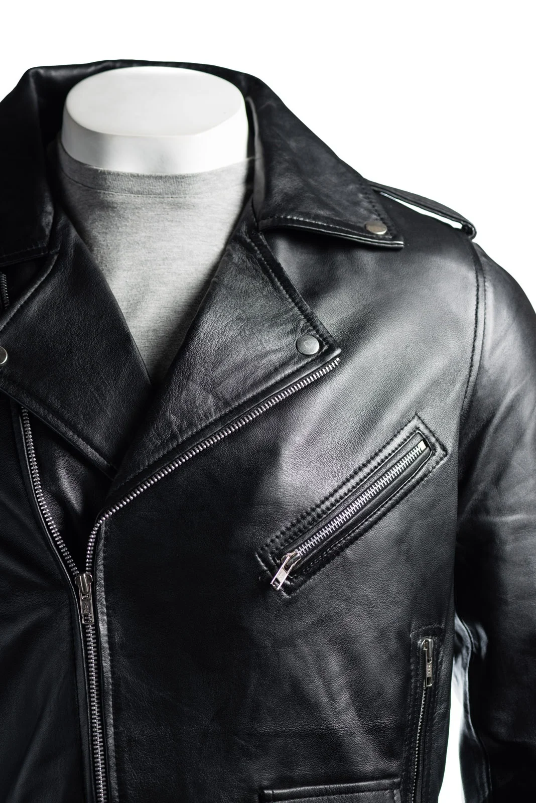 Quality Pure Leather Jacket For Men Motorcycle Fashion Wholesale Leather Jacket Large Size Motorcycle Jacket Plus Size Men