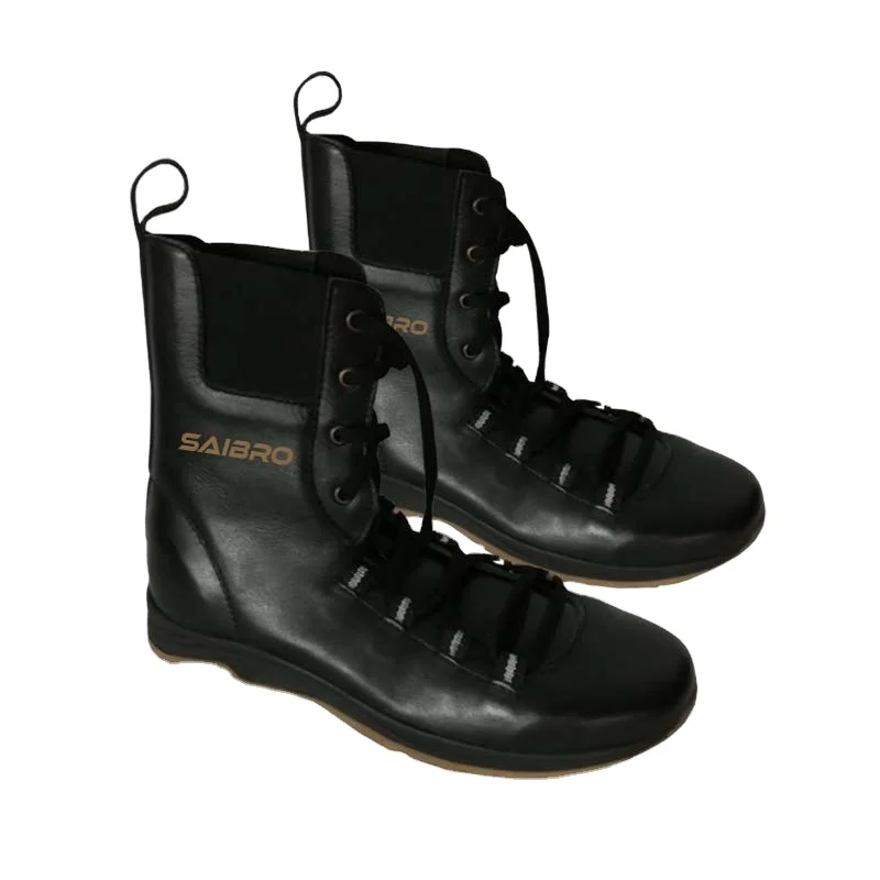 Unisex Genuine Leather Boxing Shoes Light Design for Master Training in Wrestling & Fighting Sports for Adults