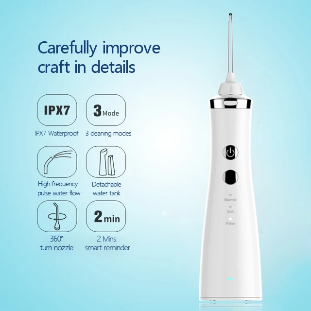 Электрический Очиститель жидкость зуб доска пятновыводитель беспроводные оральная переносная перезаряжаемая зубная путешествия ирригатор для полости рта воды водяной