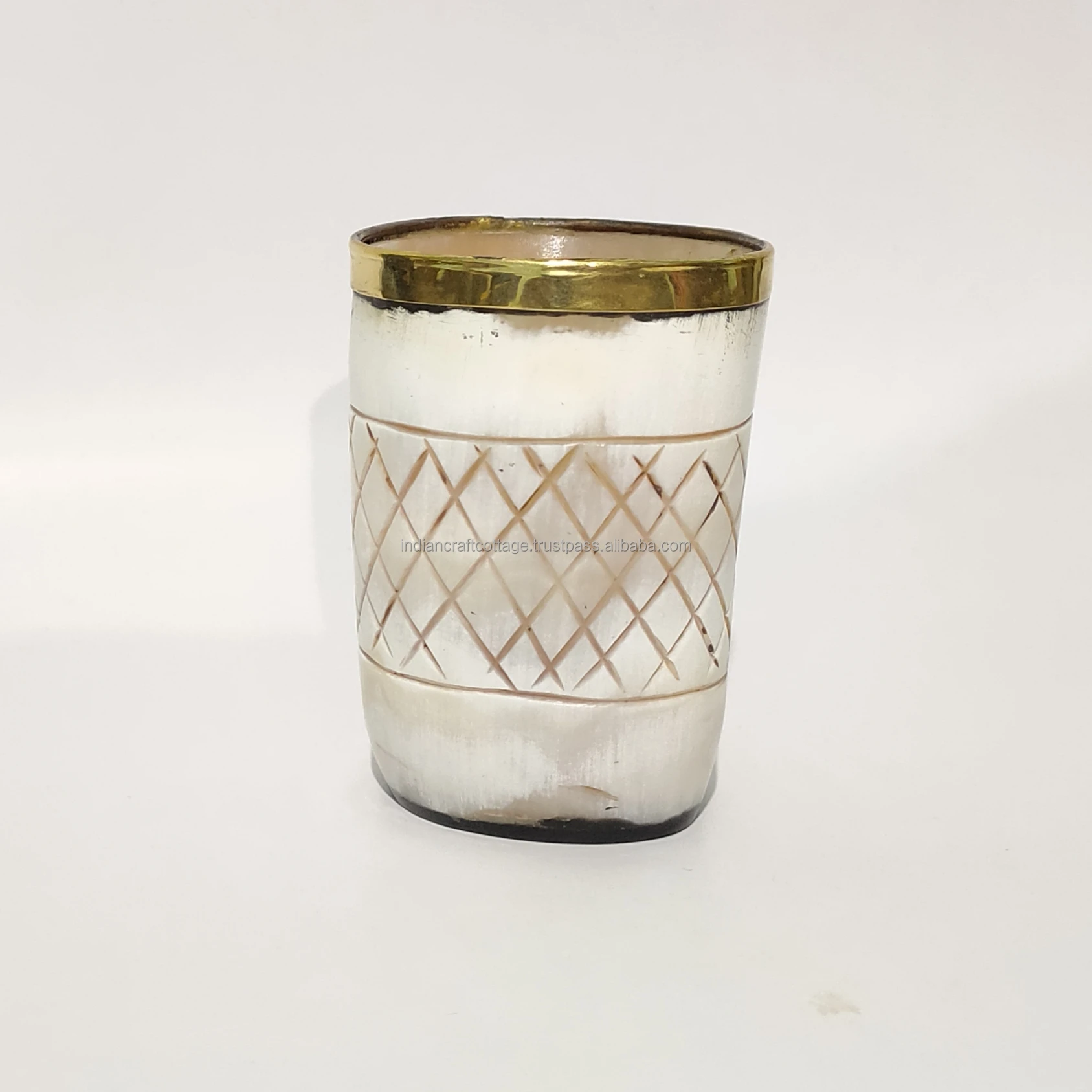 Premium Buffalo Horn Shot Glass / Shot Glass Natural Horn / Viking Horn Shot Glass high quality Products by INDIAN CRAFT COTTAGE