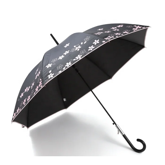 Зонт для защиты от солнца и дождя, водоотталкивающий, светозащитный, теплозащитный, в японском стиле, с рисунком сакуры, 60 см