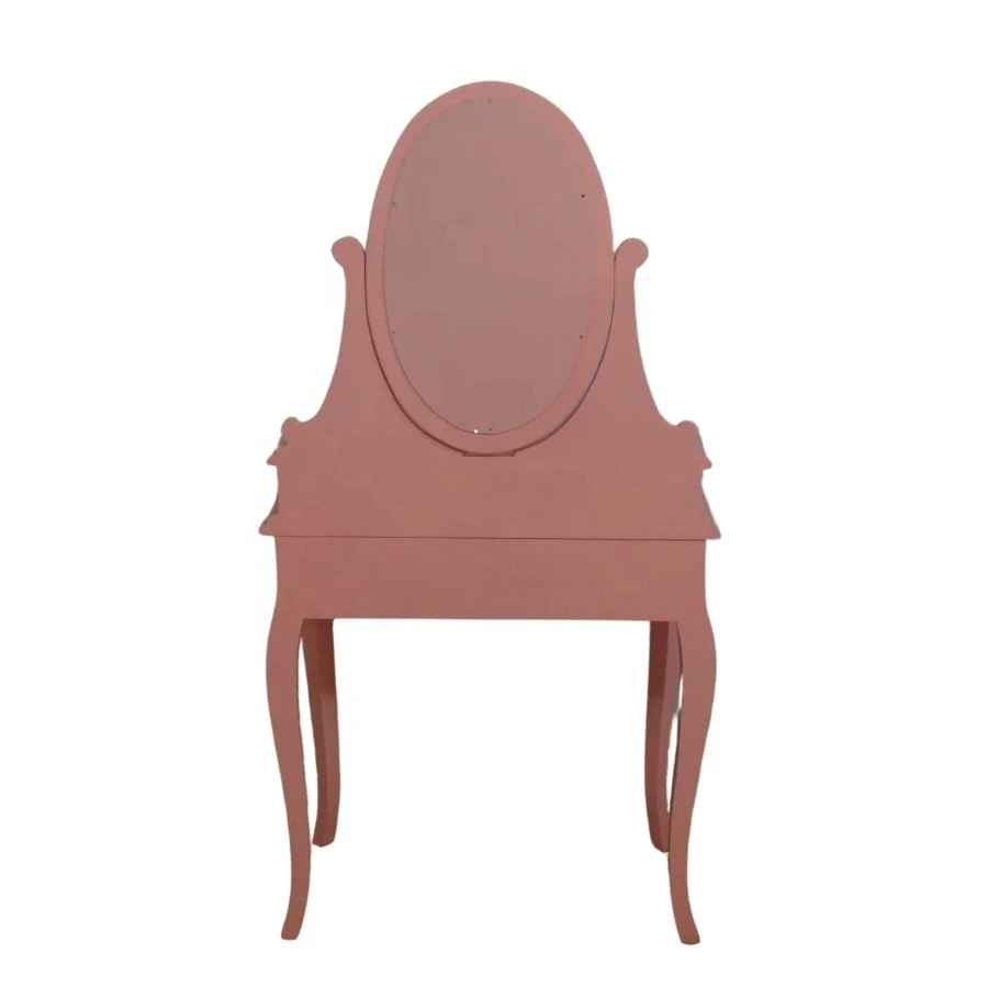 Детский туалетный столик с зеркалом Классическая Детская мебель для девочек комод с табуреткой детский набор мебели для спальни