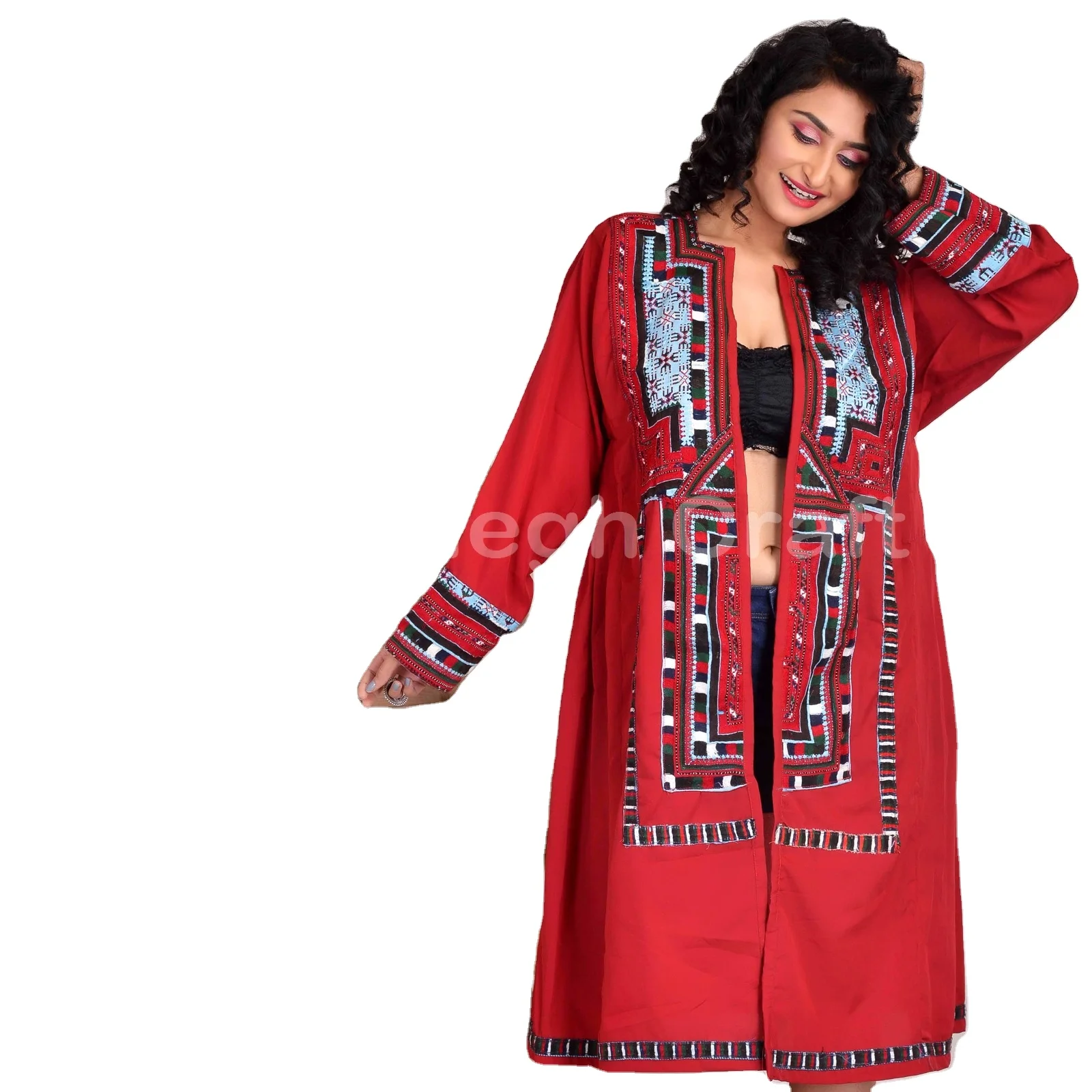 Vintage Handmade Kuchi Balochi Dress - Kuchi Banjara Bohemian Tunic Top - Embroidered Balochi Kuchi Ethnic Dress