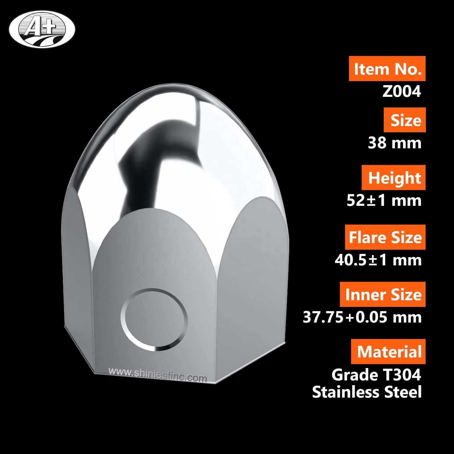 38MM Stainless steel nuts cover for truck 38mm