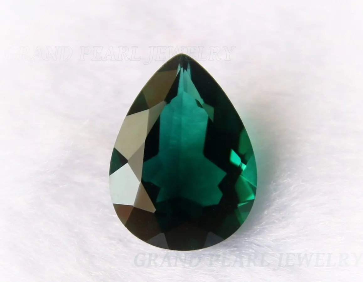 Faceted Hydrothermal Quartz - Pear 12x16mm