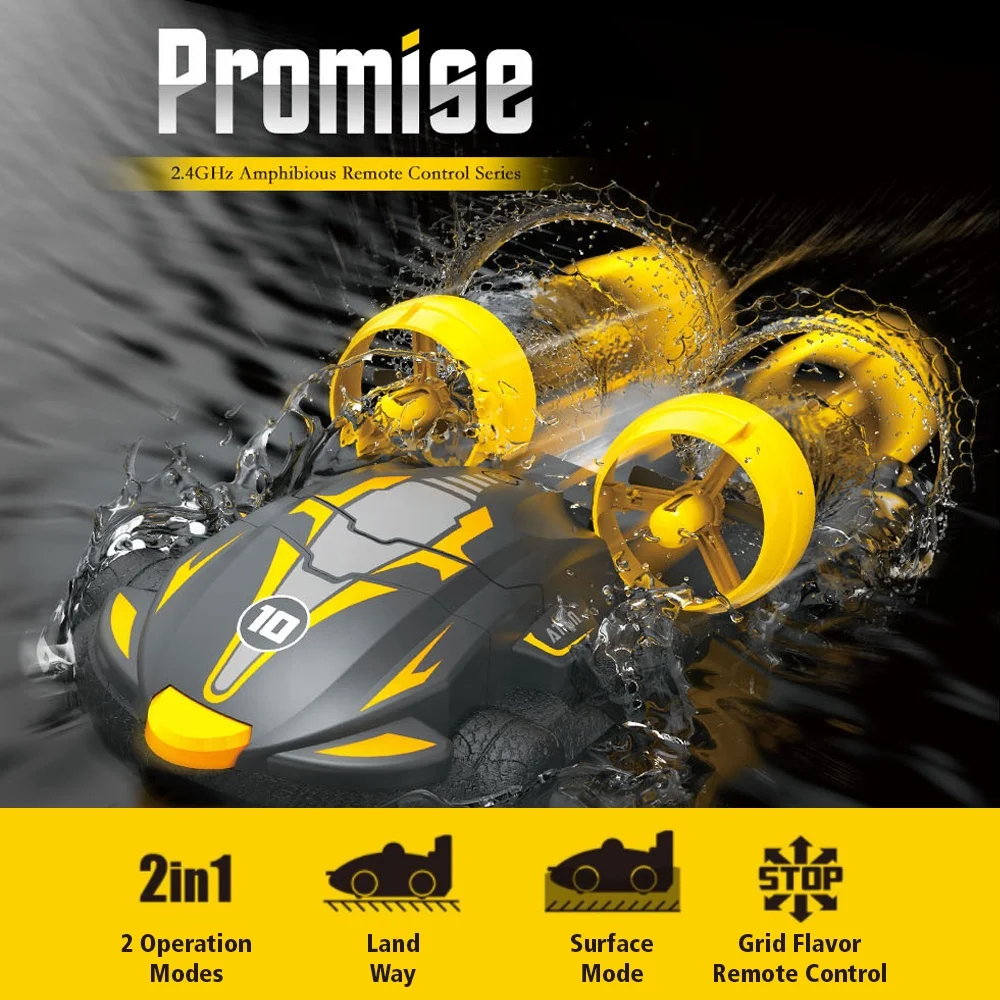 Amazon Top Selling JJRC Q86 RC Stunt Car 2.4G 2 IN 1 Amphibious Car Remote Control Hovercraft Speed Boat For Kid Toys For Gifts
