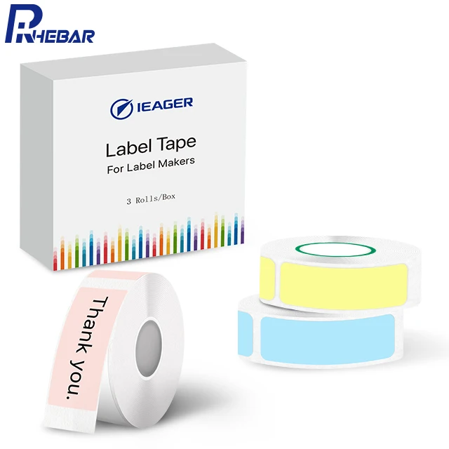 Rhebar Four-proof Thermal Paper Self-adhesive Label Multi-color Style Thermal 15*30mm Paper for Mini Bluetooth Printer