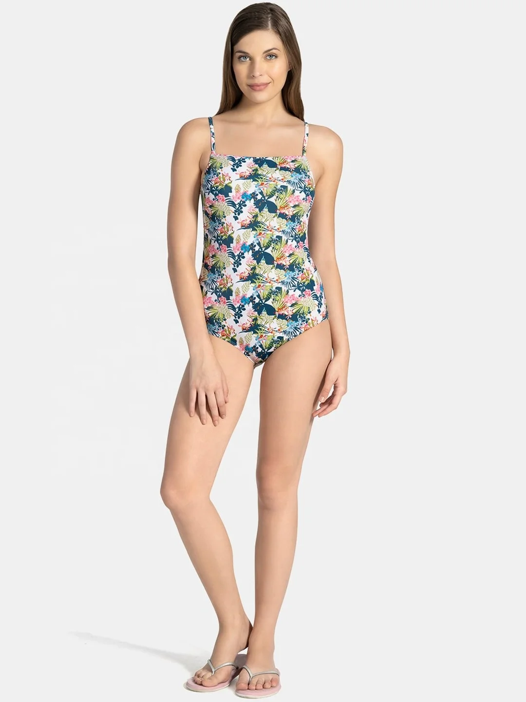 Novel swimsuit one-piece cover belly ladies printed swimsuit cheap