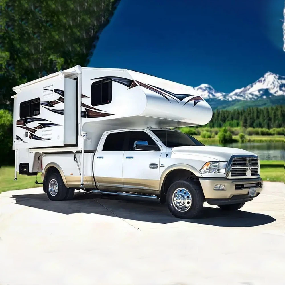 Top Tent Luxury High Quality 4x4 Ecoampor Truck Camper Fiberglass Shell Expanded Space