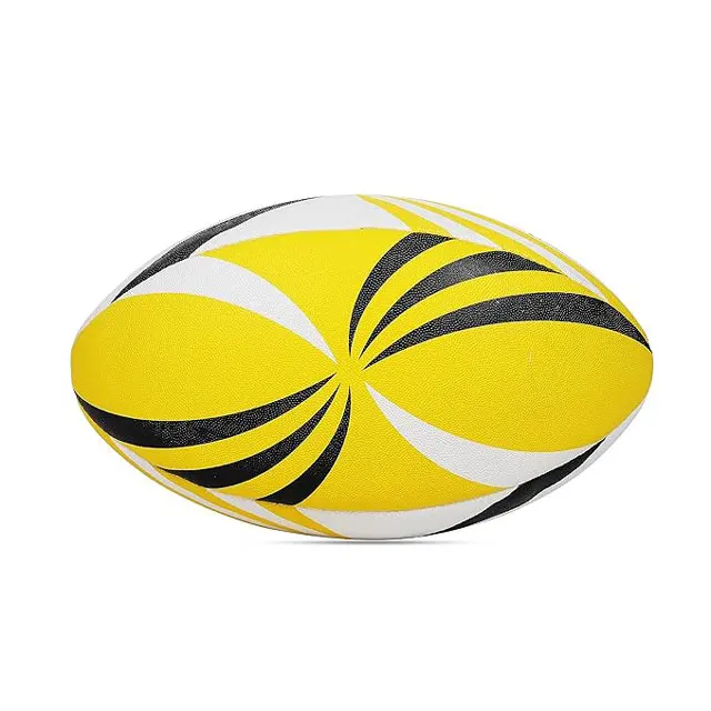 Size 5 Match Rugby ball fully hand sewn with long lasting grip and with bladder for professional use