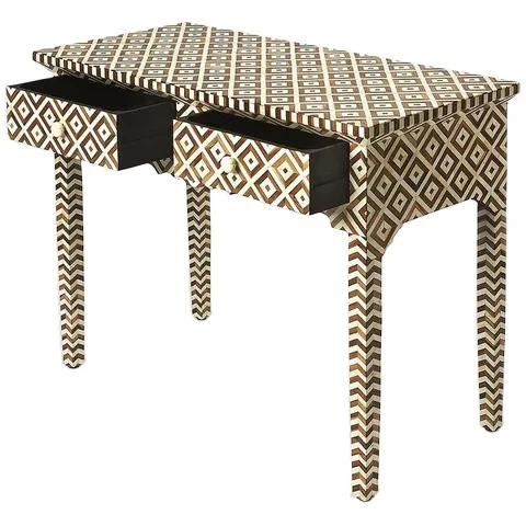 High Quality Handmade Bone Inlay Console Table Furniture living room fancy bone inlay console table Directly From Manufacturer