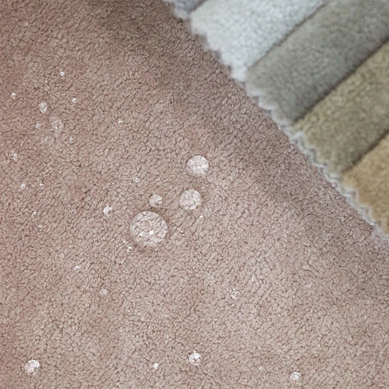 2303A Home Textile Waterproof 350gsm 142cm Granular 100% Polyester Fluffy Fleece Boucle Velvet Sofa Fabrics for Sofa Pillows