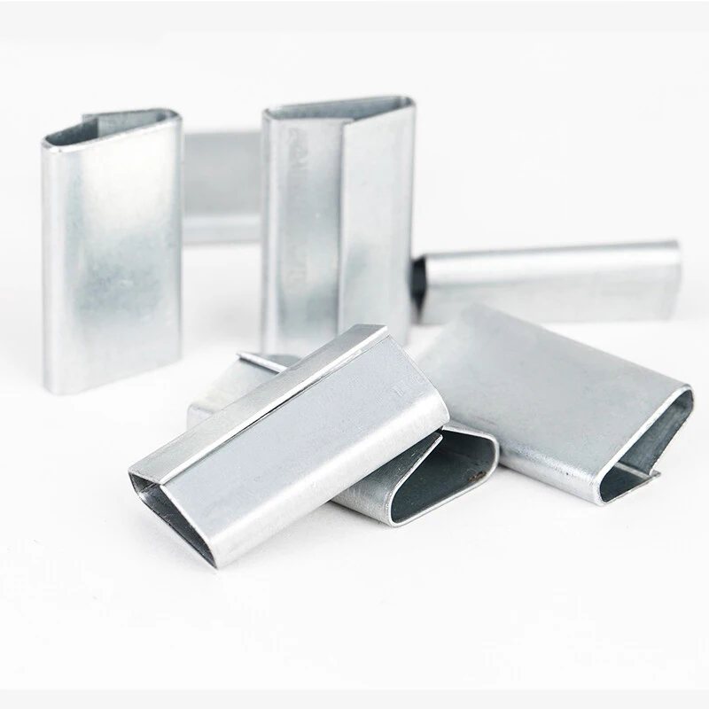 32mm Lowest price push type Galvanized Metal Strap Buckle banding strap clips Strapping Seals