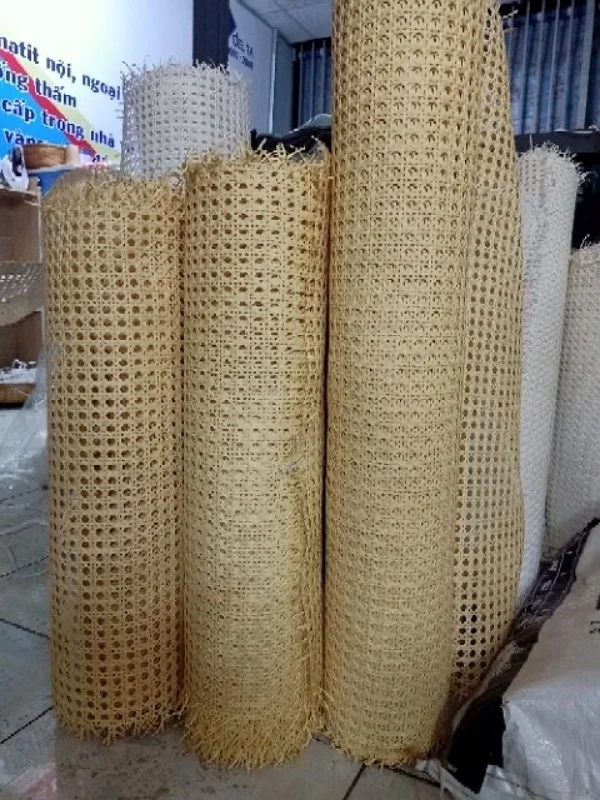 Cheapest Rattan Webbing Roll Width 100% Eco-friendly rattan cane webbing / Rattan Peel / Rattan core and make white