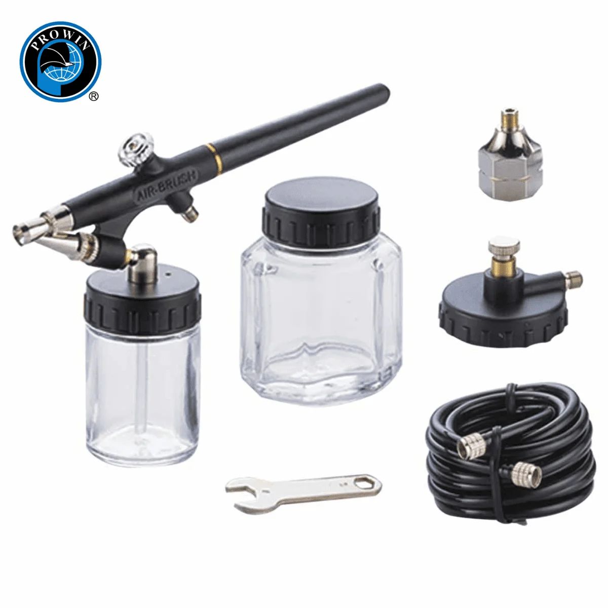 Quality Airbrush Machine Kit with 22cc glass jar for decorating birthday cakes