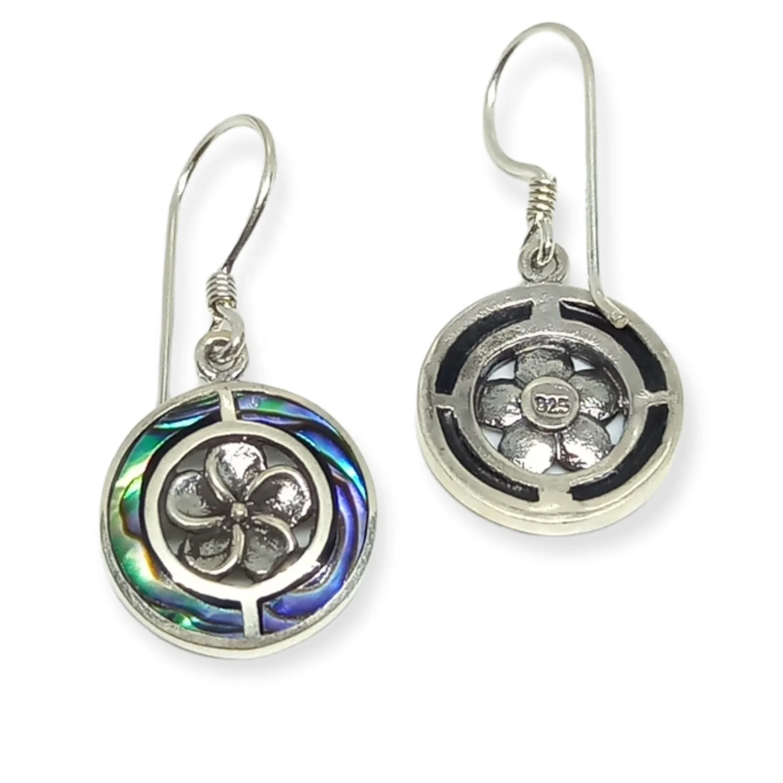 NY-ER029- Sterling Silver Earring Frangipani Flower Romantic Pendant Fashion Earring Jewelry Silver Luxury Earrings Gift