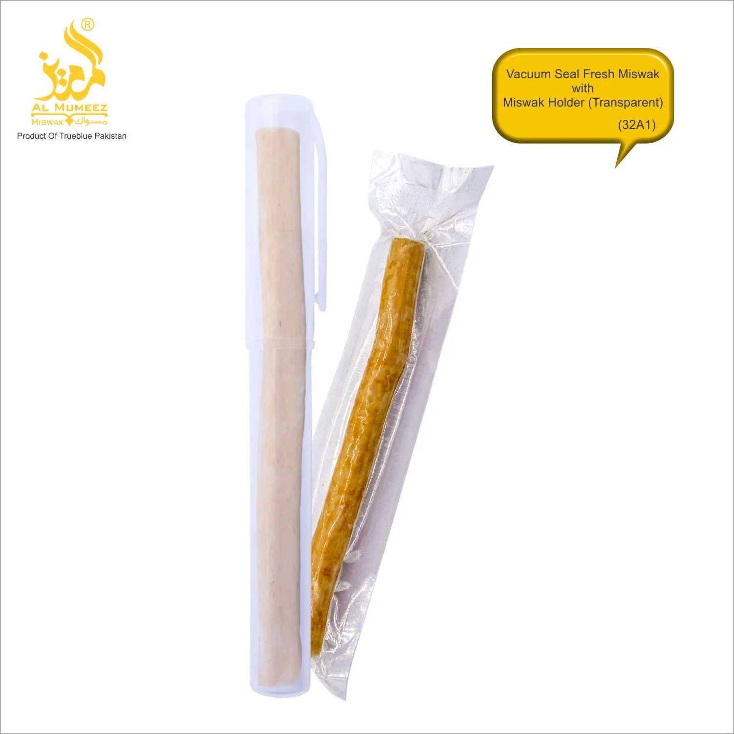 HOT SALE PLASTIC HOLDER/CASE FOR BEST QUALITY VACUUM PACKED MISWAK/SEWAK/SIWAK/NATURAL TEETH CLEANING STICK