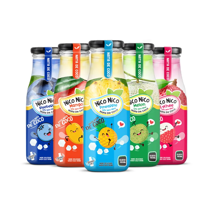 Оптовая цена напрямую от завода по производству напитков фруктовые соки напитки с Nata De Coco тропический фруктовый сок OEM/ODM доступны