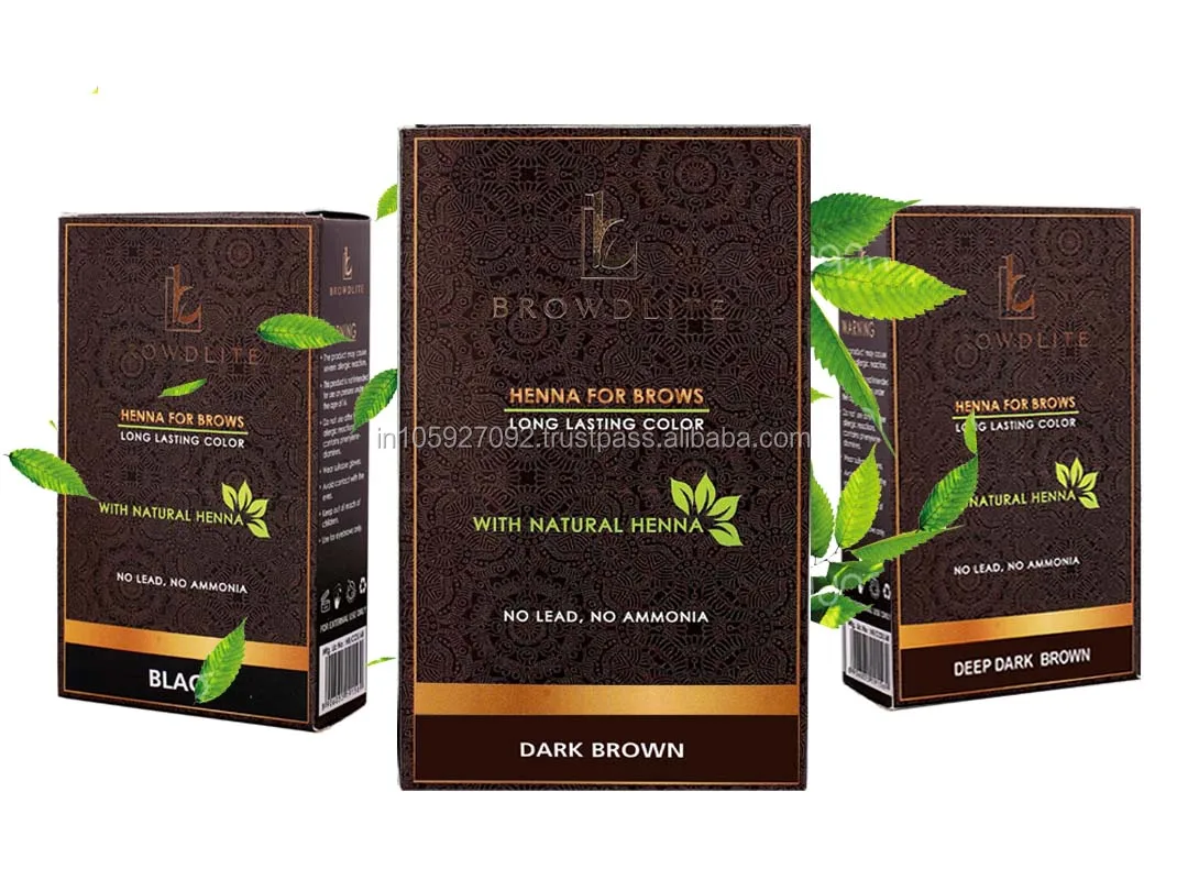 Henna Manufacturing In India With Eyebrow Henna Private Label All Henna Product Best Supplier And Exporter