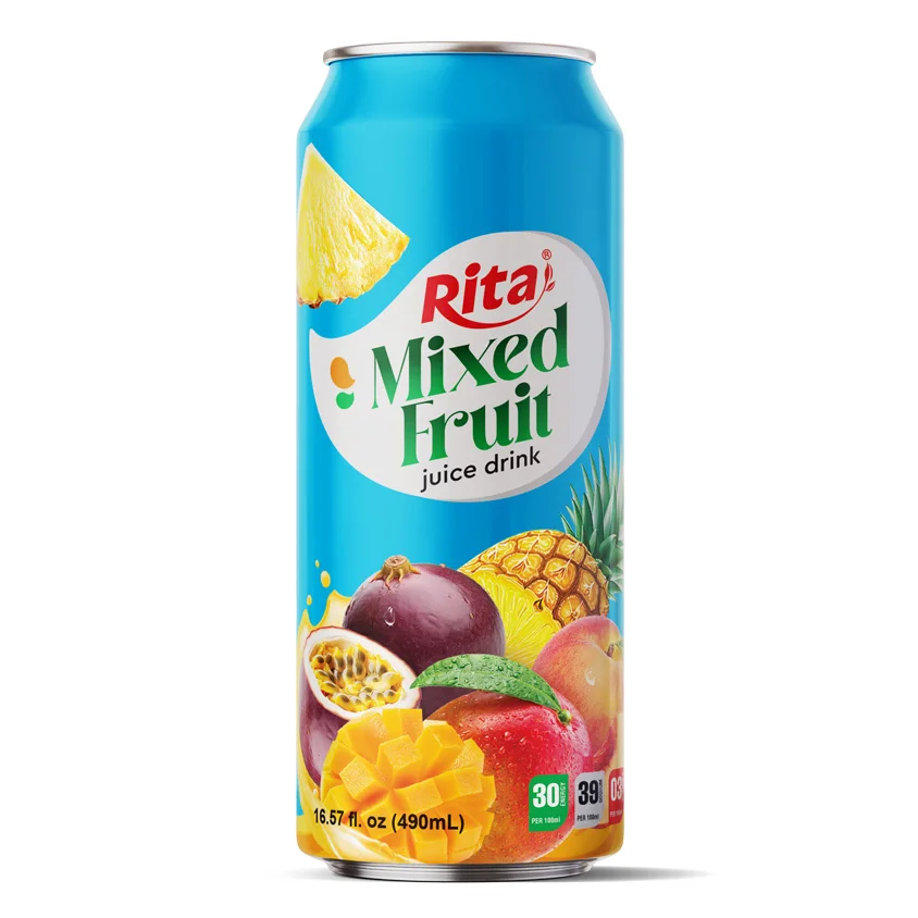 Tamarind Juice Drink 490ml Can Free Design Label Beverage Good Taste Fresh Fruit Supplements