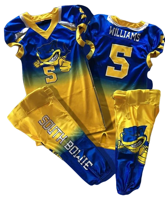 Factory Price 2022 American football uniform set with High Quality material Polyester Spandex American football jersey uniform