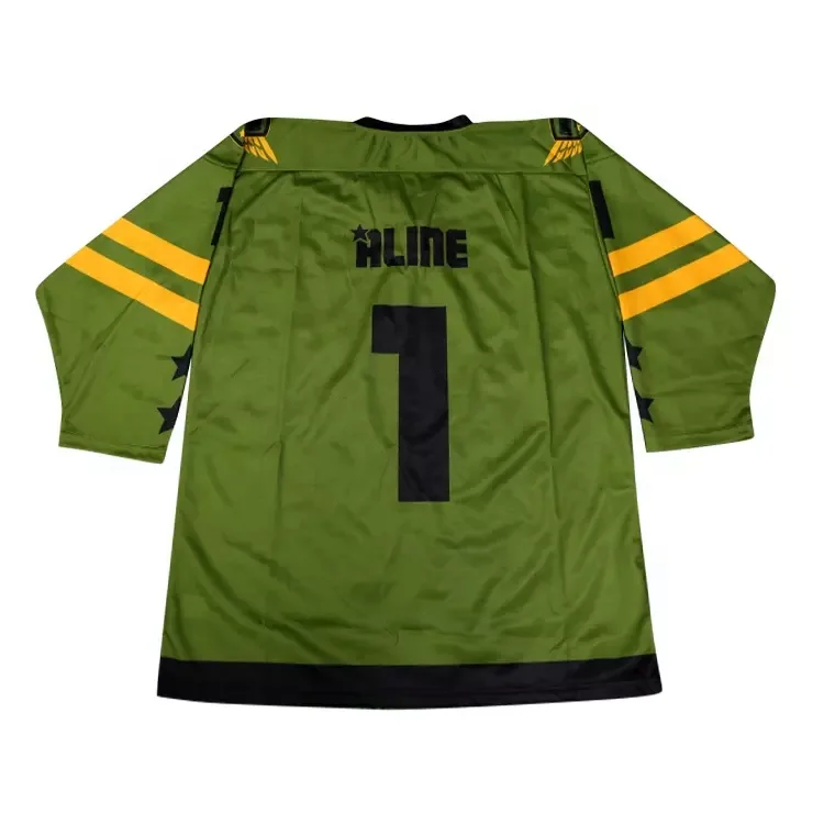 Newest Style Custom Vintage Unisex 100% Polyester Sublimated Ice Hockey Jersey Uniform