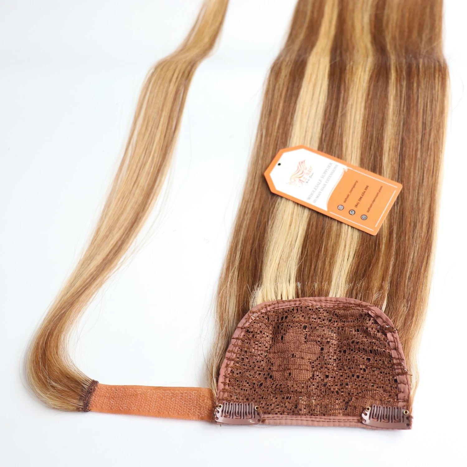 Wholesale Brown Raw Hair burmese Tony Tails In Hair Extensions 100% Human Hair Raw Vietnamese