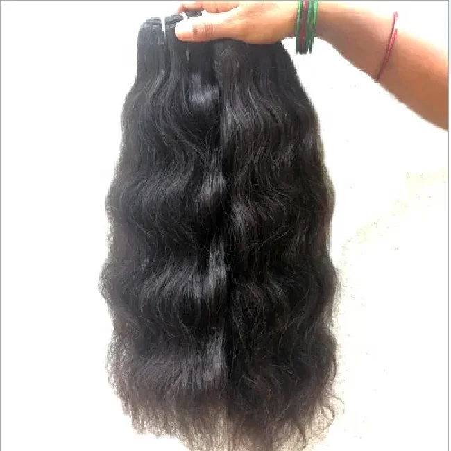 Индийский производитель волнистых человеческих волос для наращивания/100% натуральные волнистые индийские волосы!