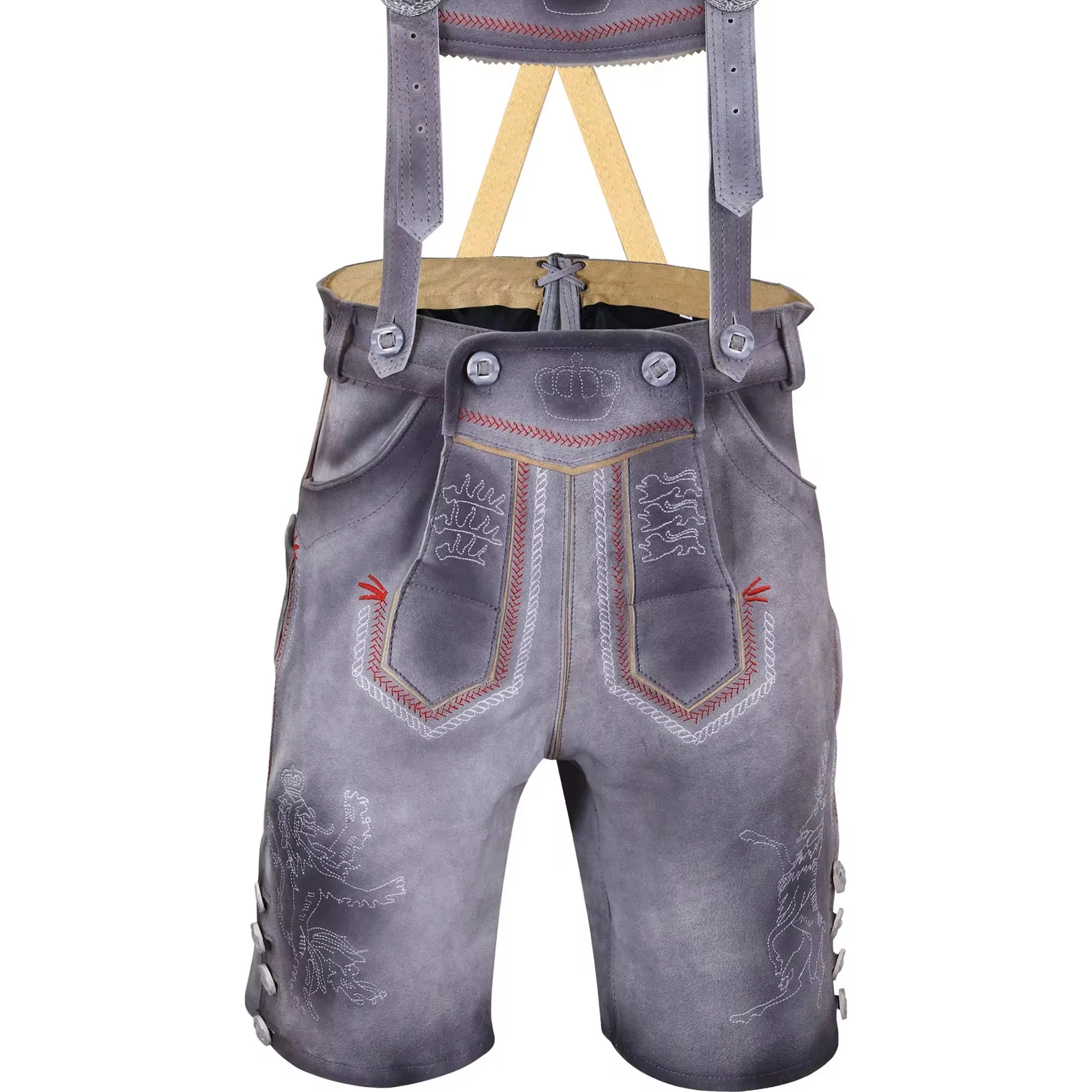 Trachten Lederhosen Herren kurz - oktoberfest bavarian kurz lederhose 2024