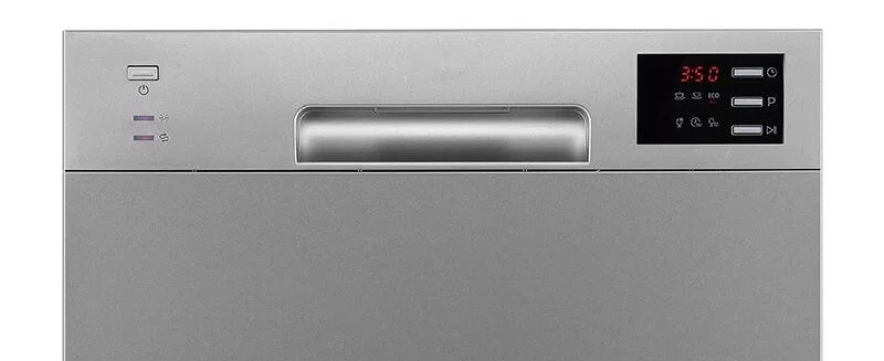 8 Settings Button Control Low Noise Residual Heat Drying Energy-saving Household Electric Countertop Dishwasher for DDD08-55BM