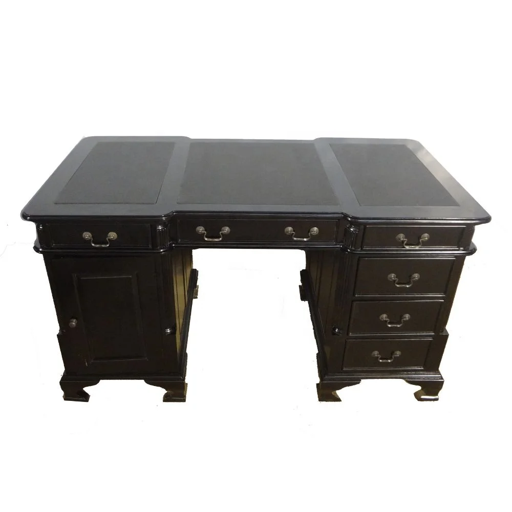 French Style Partner Desk President Desk Wooden Executive Desk Designed to Furnished European Style Office Furniture