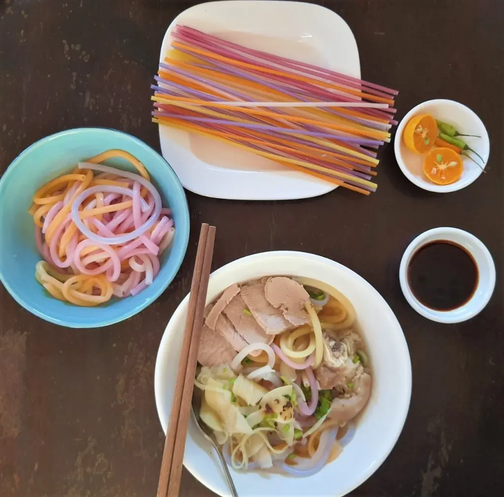 Вьетнамская Толстая рисовая лапша в форме пасты BANH CANH VIETNAM/форма BUCATINI во Вьетнаме/рисовая Вьетнаме