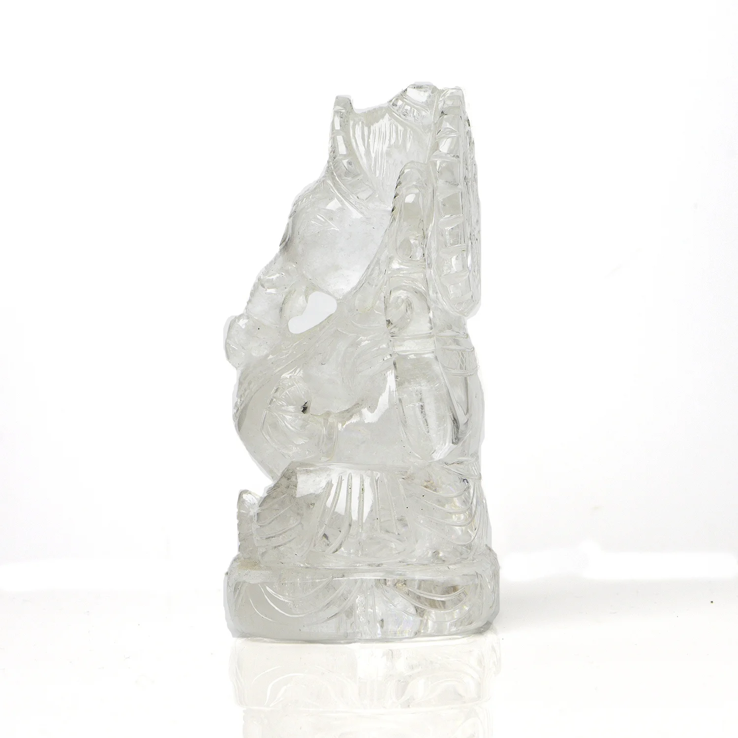 Natural Crystal Hand Carved Ganesh Idol For Home Decor Red Jasper Ganesha Figurine Home Decor Statue