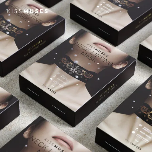 KISSMUSES Neck Lifting Mask Premium Korean Cotton Sheet Mask Hyaluronic Acid Neck Lifting Mask