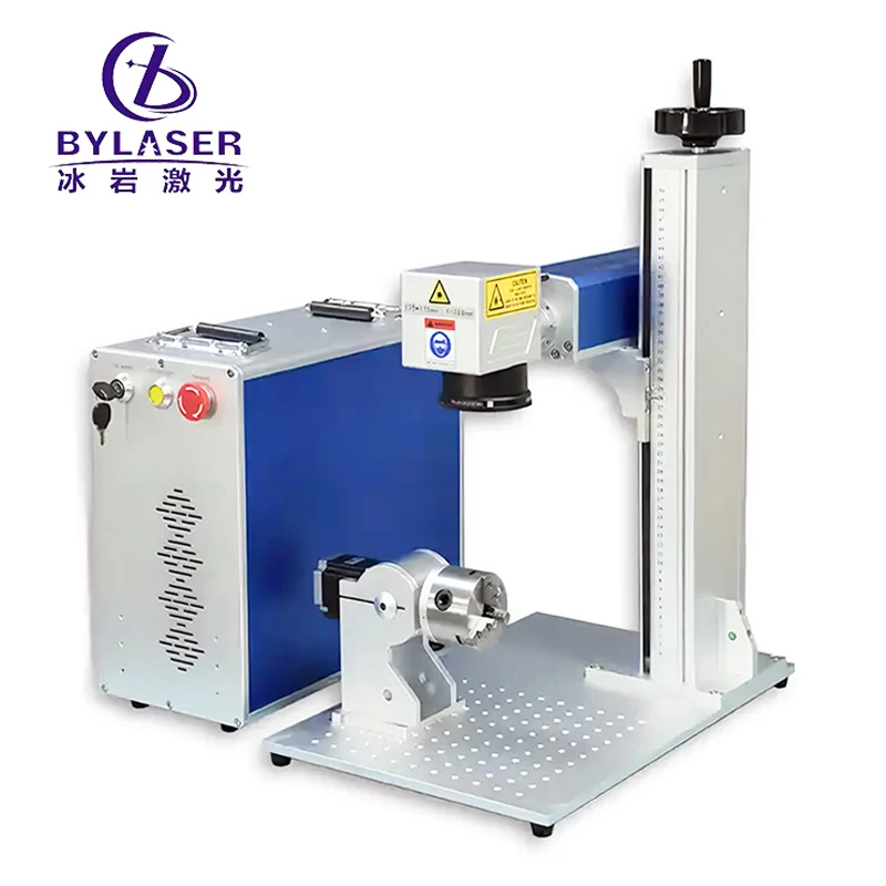 High quality  20w/30w/50w/100w Max Raycus JPT Mopa portable metal fiber laser marking machines Galvo Brand DXF PLT Format