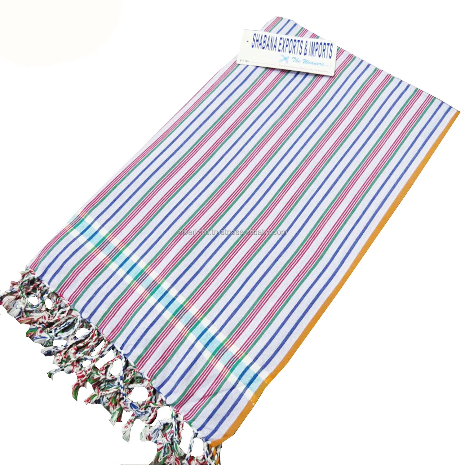 Stylish  Kikoy Towel in Different  Golf Pattern  Towel Manufacturers in India Kenyan Sarong Kikoy Beach Towels  on Cheap Price