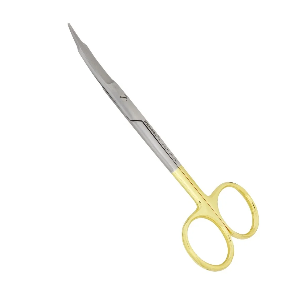 Tungsten Carbide Goldman-Fox Micro Fine Points Curved TC 13cm Dental Instruments Sharp Blade With One Side Serrated