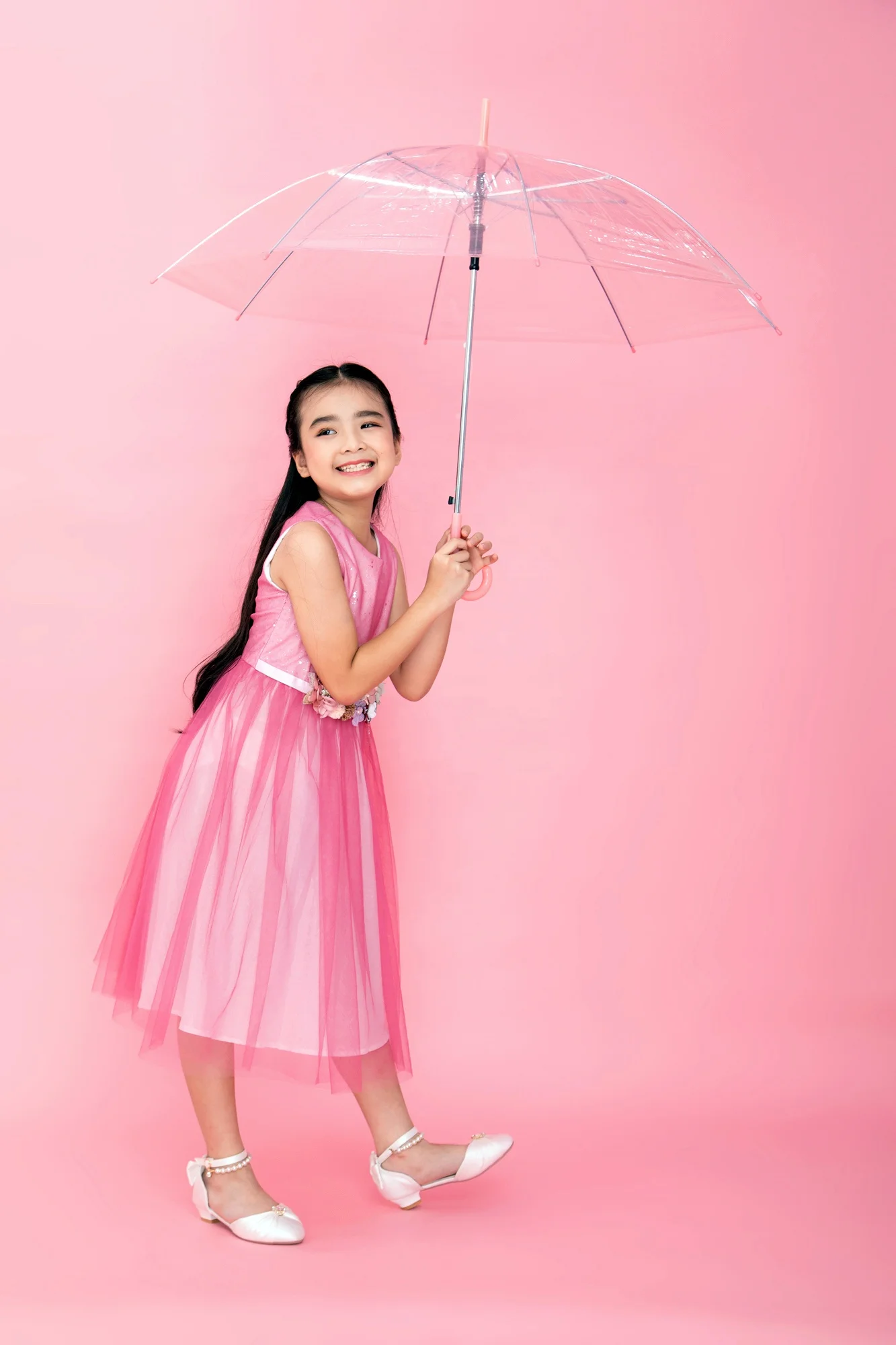  Розовое платье кроя принцесса платья для конкурсов красоты маленьких От 1 до 12 лет Детская одежда девочек ручная работа с розовыми шариками Королевский стиль малышей