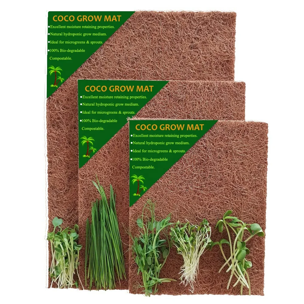Hot Sale Export Quality Natural Coconut Grow Mat for Micro-greens Germinating Seeds
