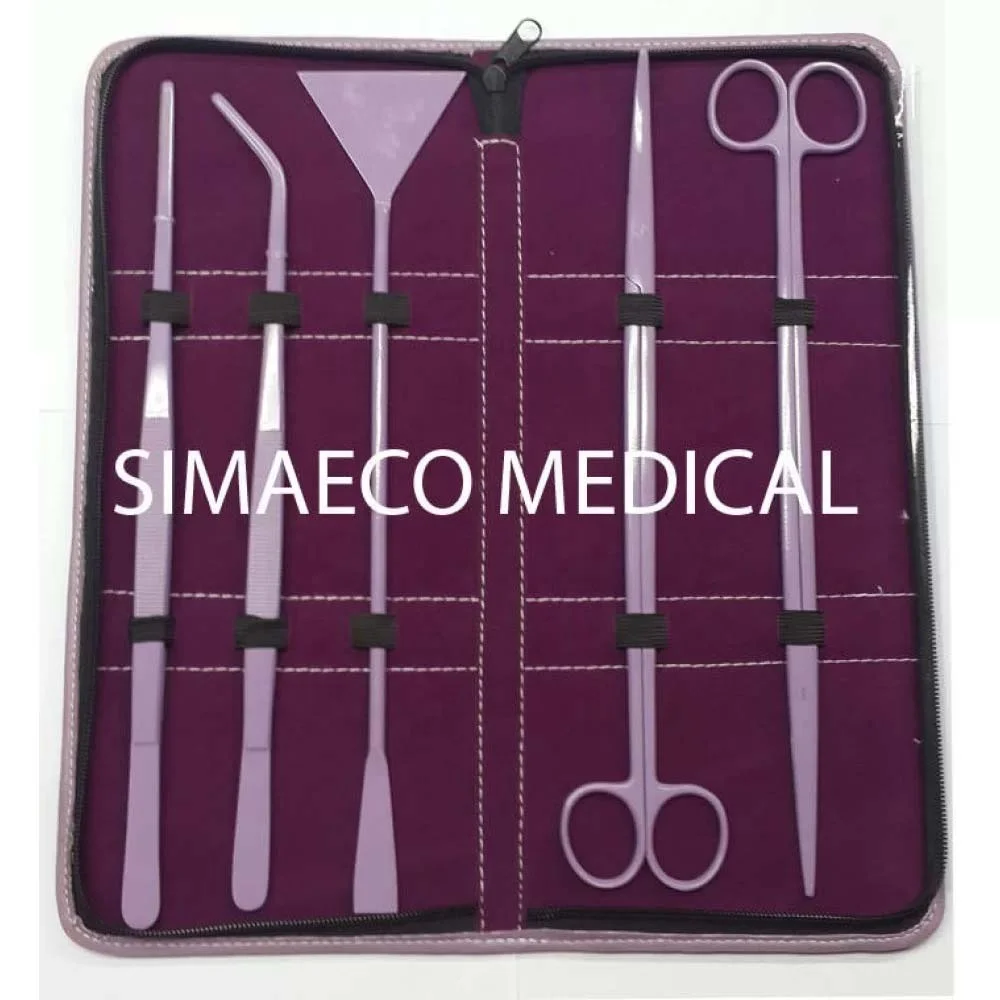 Набор инструментов для аквариума из 5 предметов фиолетового цвета